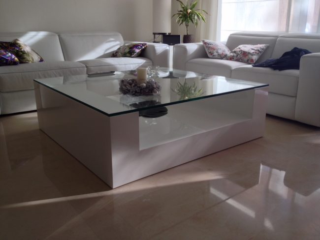 mesa de madera a medida